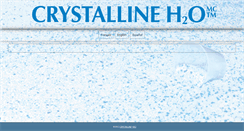 Desktop Screenshot of crystallineh2o.com